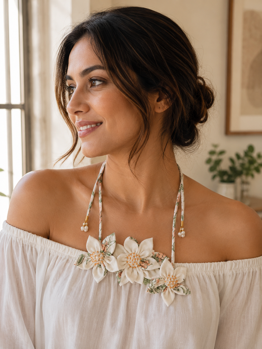 Flora Tie-up Necklace