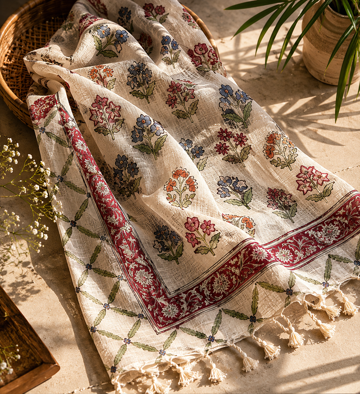 Rosè Garden Scarf